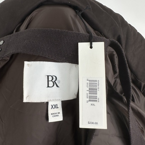 NWT Banana Republic Short‎ Puffer Jacket XXL 20 Chocolate Ganache Brown Backpack - Picture 16 of 16